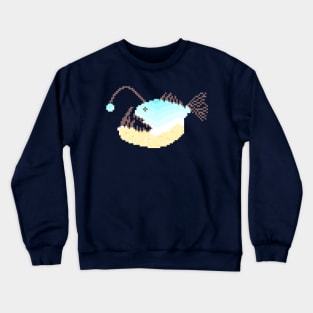 Modern Pixel Sea Anglerfish Crewneck Sweatshirt